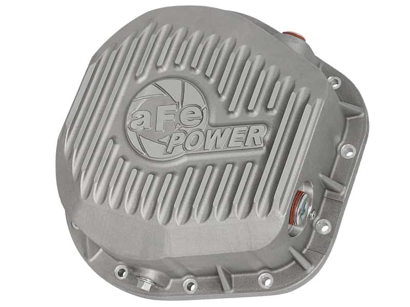 aFe — aFe Rear Differential Cover (Raw; Street Series); Ford Diesel Trucks 86-13 V8 (td)
Differential Cover - view 1
