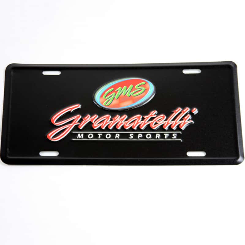 Granatelli Motor Sports — Granatelli Motor Sports Aluminum License Plate - Black Face & Full Color Logo
License Plate - view 1