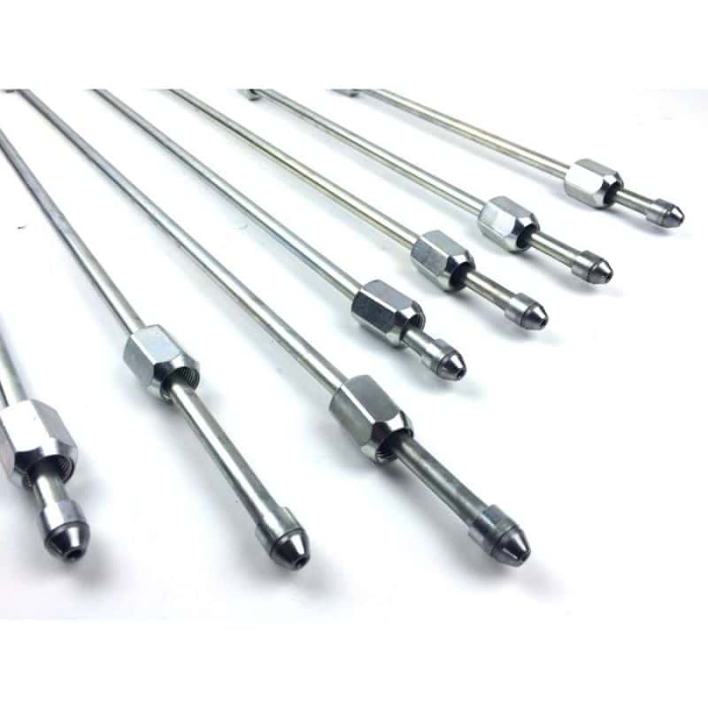 Fleece Performance — Fleece Performance 16in High Pressure Fuel Line (8mm x 3.5mm Line, M14x1.5 Nuts) - view 3