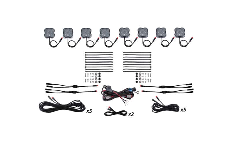 Diode Dynamics — Diode Dynamics RGBW Rock Light Installer Kit (8-pack) - view 1