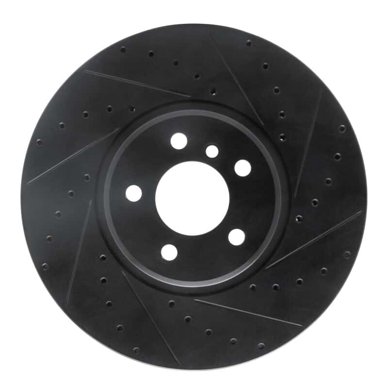 R1 Concepts — R1 08-19 BMW X5 Front Right Drilled & Slotted Black Brake Rotor
R1 Brake Rotor Drill - view 1