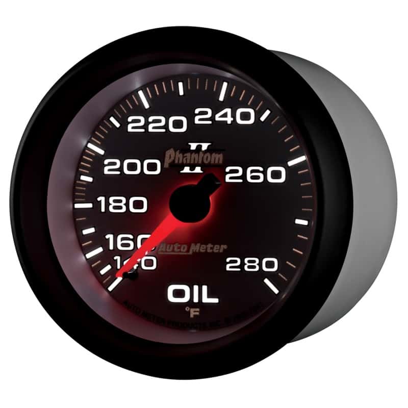 AutoMeter — AutoMeter Gauge Oil Temp 2-5/8in. 140-280 Deg. F Mechanical Phantom II
2-5/8" OIL TEMP, 14 - view 8