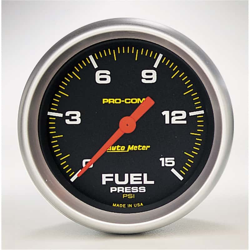AutoMeter — Autometer Pro-Comp Digital Stepper Motor 2-5/8in 0-15 PSI Fuel Pressure Gauge
2-5/8" FUEL PRESS, 0 - view 2