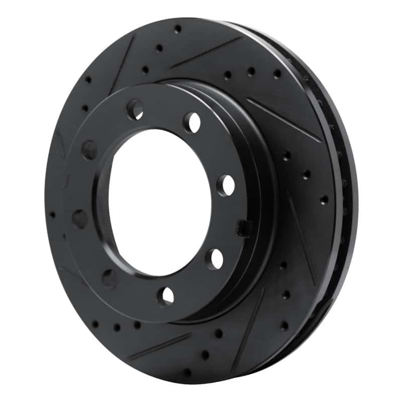 R1 Concepts — R1 77-93 Chevrolet V30 & V3500 Pickup Front Left Drilled & Slotted Black Brake Rotor
R1 Brake Rotor Drill - view 2
