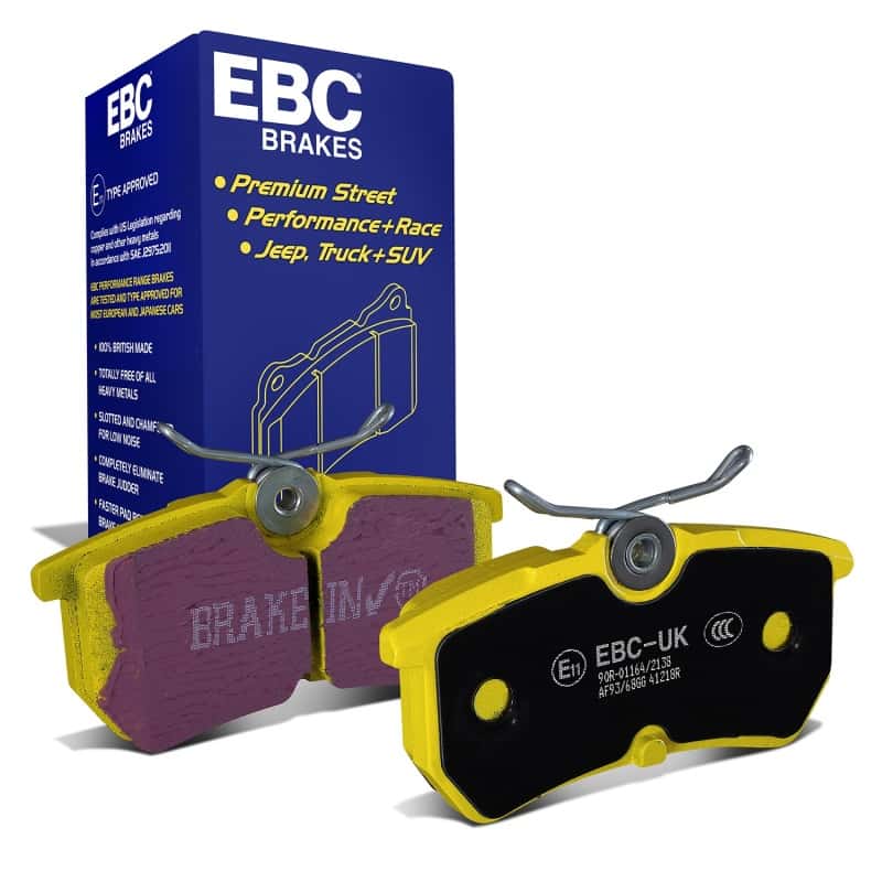 EBC — EBC 13+ Ford Fiesta 1.6 Turbo ST Yellowstuff Rear Brake Pads
Disc Brake Pad - view 2