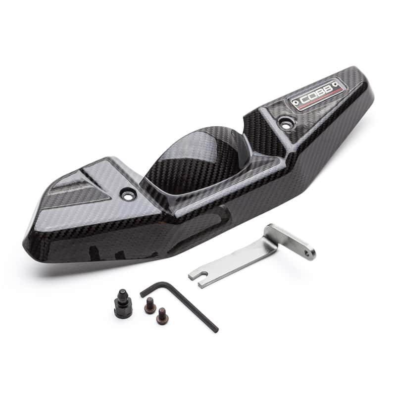 COBB — Cobb 08-20 Subaru STI/08-14 Subaru WRX Redline Carbon Fiber Alternator Cover - Gloss Finish - view 2