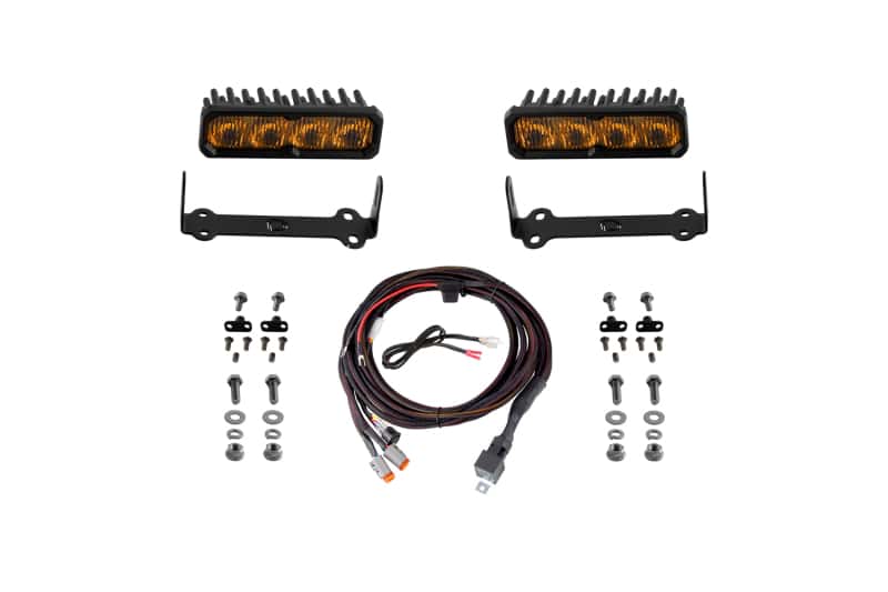 Diode Dynamics — Diode Dynamics 2014-2024 Toyota 4Runner SS6 Sport LED Kit Yellow Fog 3000K - view 1
