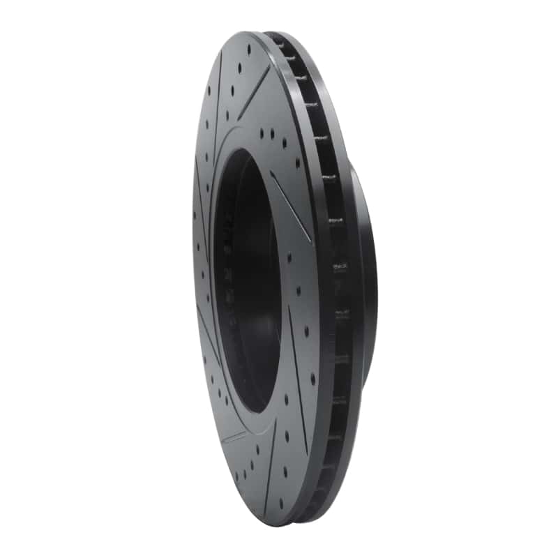 R1 Concepts — R1 04-10 BMW X3 Front Right Drilled & Slotted Black Brake Rotor
R1 Brake Rotor Drill - view 4