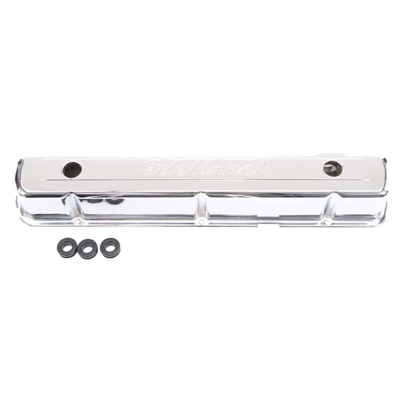 Edelbrock — Edelbrock Valve Cover Signature Series Chevrolet 1962-2001 194-292 CI Inline 6 Chrome
CHROME/PRO-FLO - view 3