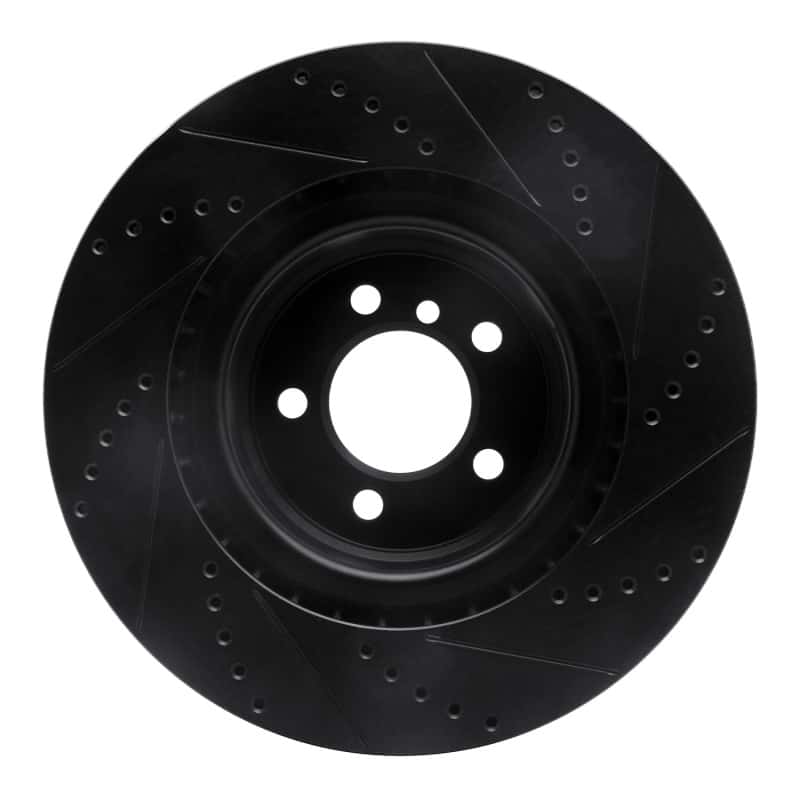 R1 Concepts — R1 06-12 Land Rover Range Rover Front Left Drilled & Slotted Black Brake Rotor
R1 Brake Rotor Drill - view 5