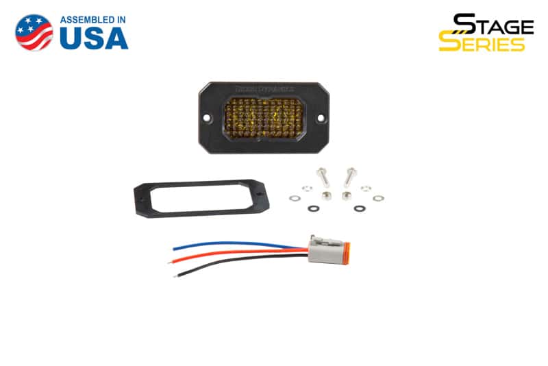 Diode Dynamics — Diode Dynamics Stage Series 2in LED Pod Sport - Yellow Combo Flush ABL (Single) - view 5