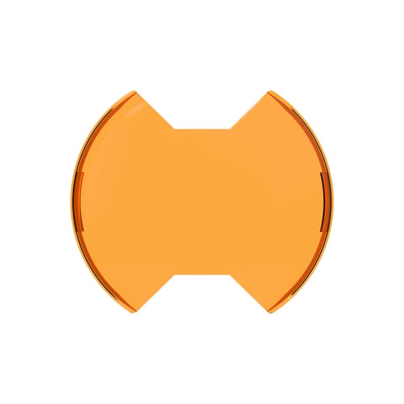 KC HiLiTES — KC HiLiTES SlimLite 8in. LED Light Shield (Shield Only) - Amber - view 1