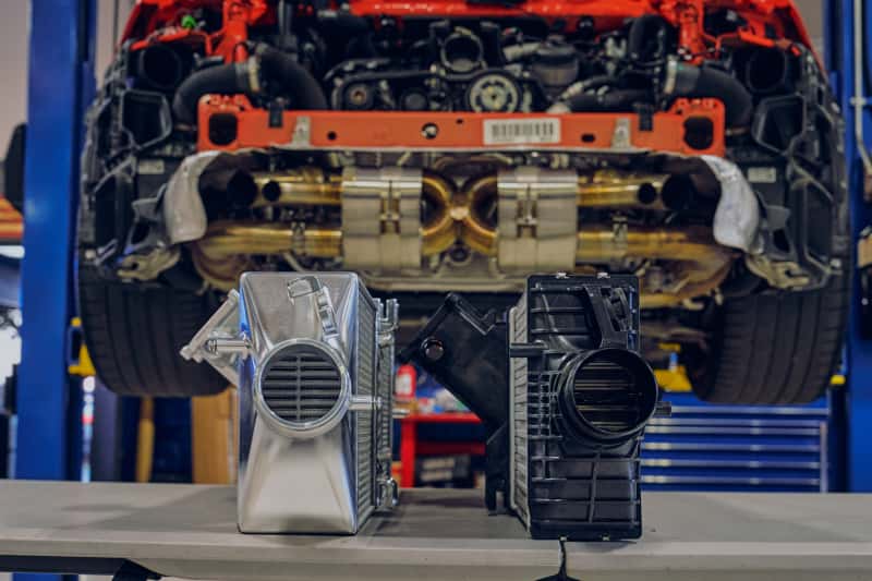 CSF — CSF 2019+ Porsche 911 Carrera (3.0L Turbo - Base/S/4/GTS) High Performance Intercooler System
CSF Intercooler - view 11