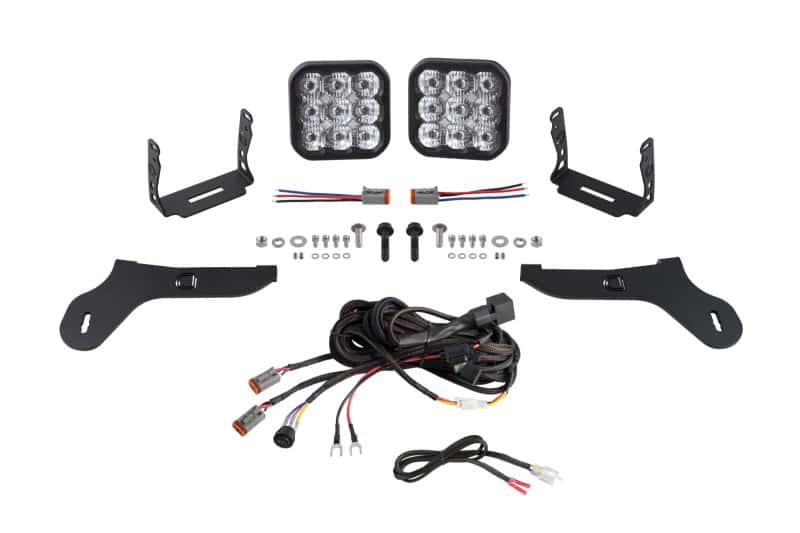 Diode Dynamics — Diode Dynamics 17-20 Ford Raptor SS5 Bumper LED Pod Light Kit - Pro White Driving - view 1