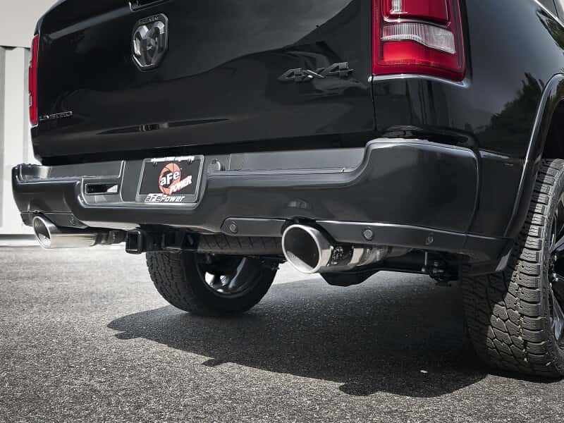 aFe — aFe Large Bore-HD 3in 409SS DPF-Back Exhaust System w/ Polished Tip RAM 1500 20-21 V6-3.0
DPF-Back Exhaust - view 6