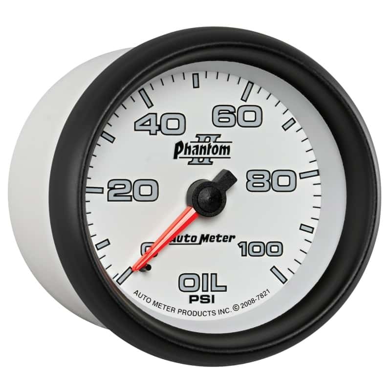 AutoMeter — Autometer Phantom II 2-5/8in 100 PSI Mechanical Oil Pressure Gauge
2-5/8" OIL PRESS, 0- - view 11