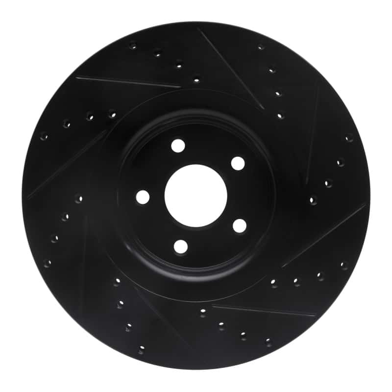 R1 Concepts — R1 14-18 Ford Focus ST Front Left Drilled & Slotted Black Brake Rotor
R1 Brake Rotor Drill - view 5