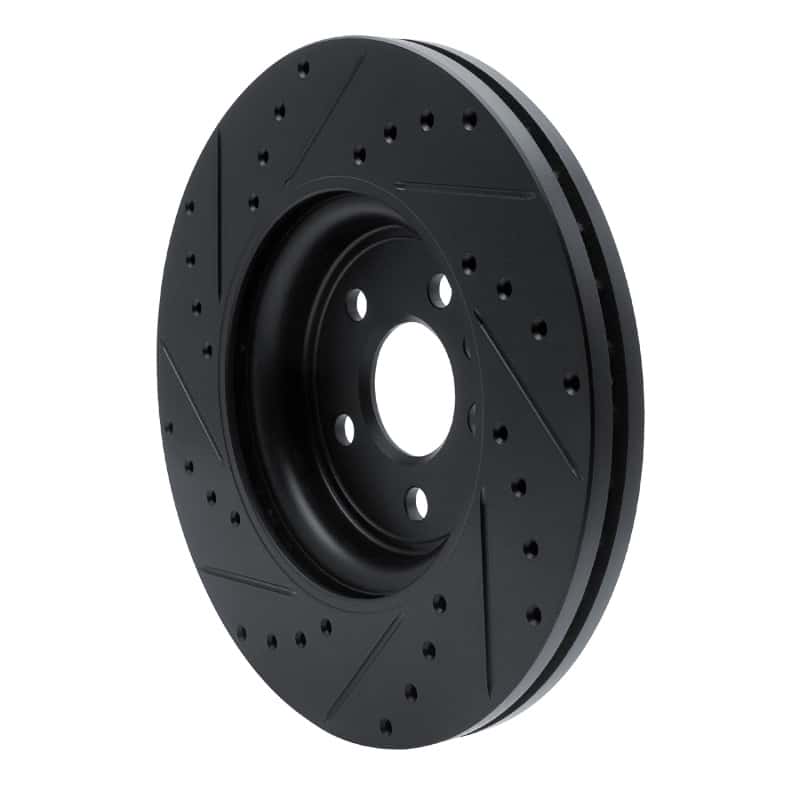 R1 Concepts — R1 17-19 Jaguar F-Pace Front Right Drilled & Slotted Black Brake Rotor
R1 Brake Rotor Drill - view 4