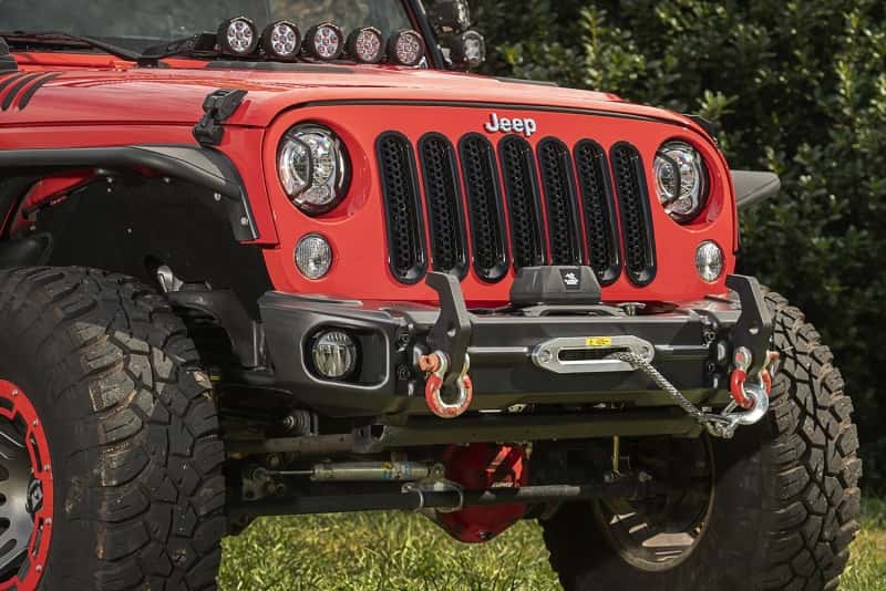 Rugged Ridge — Rugged Ridge 07-18 Jeep Wrangler JK Arcus Front Bumper Set w/Tray & Hooks
OFFROAD_BUMPERS
Bumper- Front - view 5