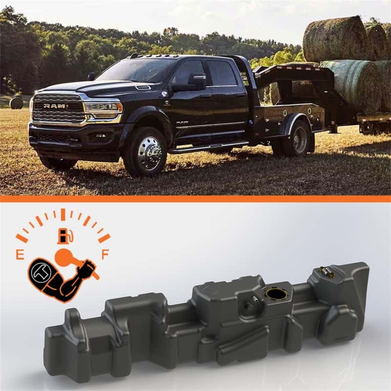 Titan Fuel Tanks — Titan Fuel Tanks 07-24 RAM 120in Cab & Chassis 50 Gallon XXL Mid-Ship Fuel Tank
Fuel Tank - view 1