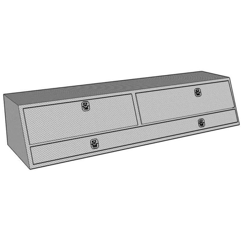 Westin — Westin/Brute Contractor TopSider 96in w/ Doors - Aluminum
ToolBxTrkBedSideRail - view 2