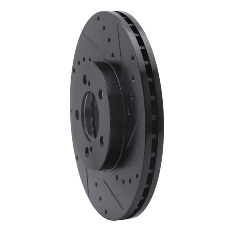 R1 Concepts — R1 93-07 Ford Taurus (Excl SHO) Front Right Drilled & Slotted Black Brake Rotor
R1 Brake Rotor Drill - view 2
