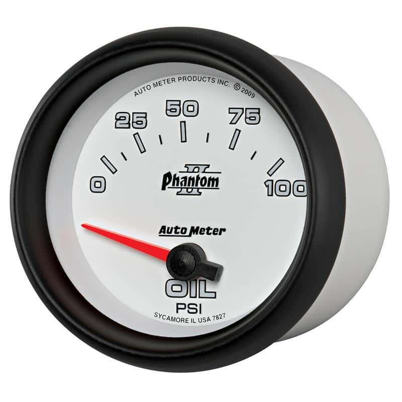AutoMeter — Autometer Phantom II 2 5/8in 0-100 PSI Short Sweep Electronic Oil Pressure Gauge
2-5/8" OIL PRESS, 0- - view 3