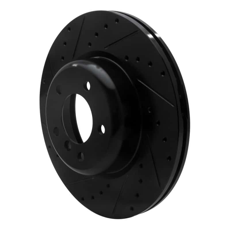 R1 Concepts — R1 06-13 BMW 135I Front Left Drilled & Slotted Black Brake Rotor
R1 Brake Rotor Drill - view 2