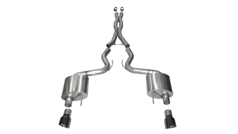 CORSA Performance — Corsa 2015-2017 Ford Mustang GT Fastback 5.0 3in Xtreme Cat Back Exhaust w/ Dual Black 4.5in Tips
Corsa 2015 Ford Mustang GT Fastback 5.0 3in Xtreme Cat Back Exhaust w/ Dual  Black 4.5in Tips
Exhaust - view 1