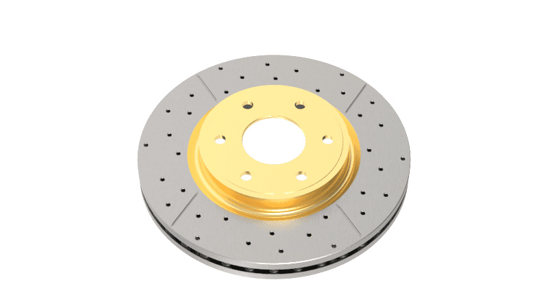 DBA — DBA 02-09 Subaru WRX STi/2017 BRZ w/Perf Pkg. 10 Hole Front Drilled & Slotted Street Series Rotor
X Street Series
Brake Rotor - view 3