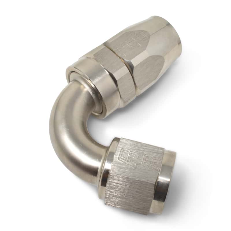 Russell — Russell Performance -6 AN Endura 120 Degree Full Flow Swivel Hose End (With 9/16in Radius)
Hose Fitting - view 6