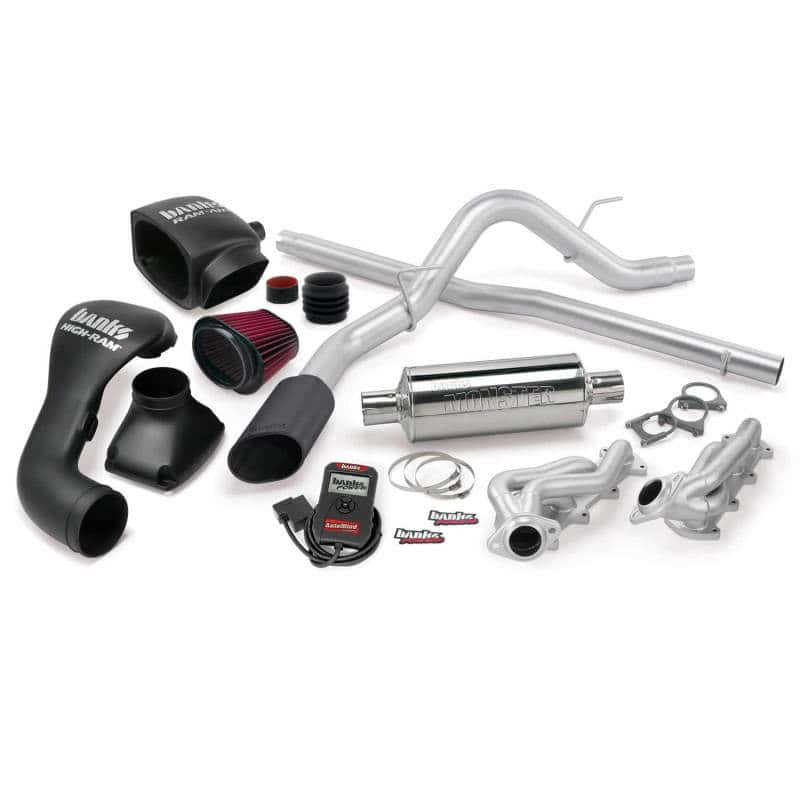 Banks Power — Banks Power 04-08 Ford 5.4L F-150 SCLB/ECMB PowerPack System - SS Single Exhaust w/ Black Tip
Performance System - view 3