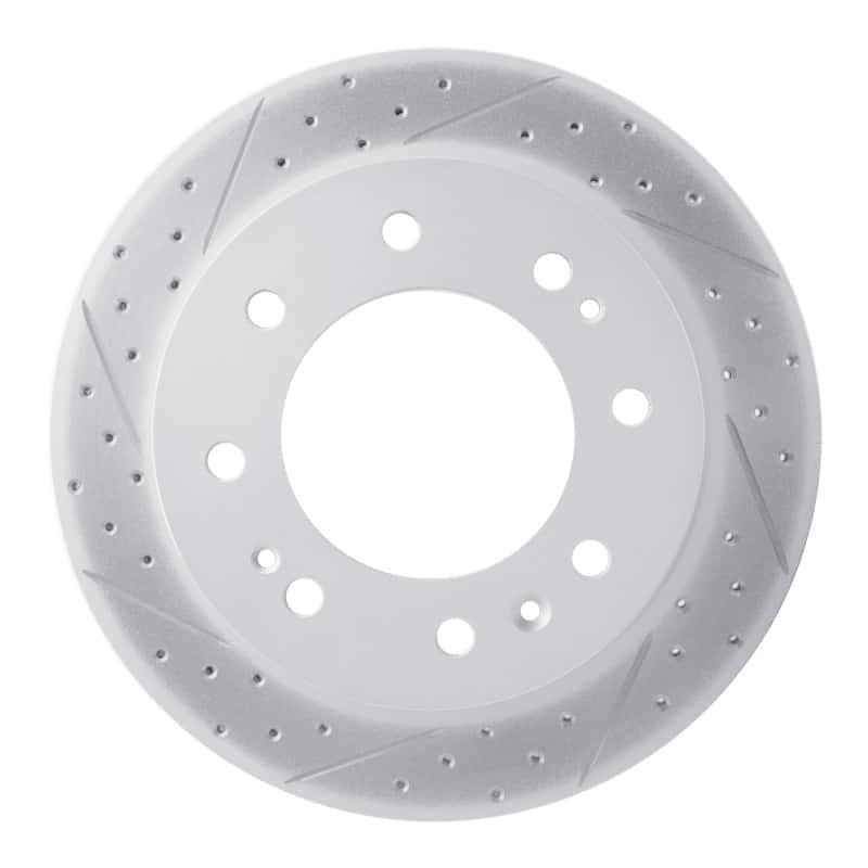 R1 Concepts — R1 11-25 Chevrolet Suburban 3500 Hd Front Right Drilled & Slotted Geo-Carbon Rotor - view 1