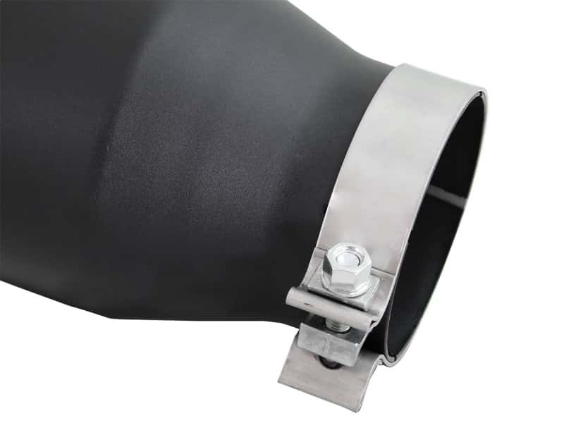 aFe — aFe Diesel Exhaust Tip Bolt On Black 4in Inlet x 6in Outlet x 12in
Exhaust Tip Black - view 4