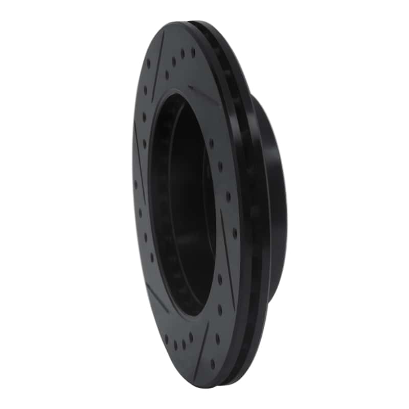 R1 Concepts — R1 94-96 Nissan 240SX Front Right Drilled & Slotted Black Brake Rotor
R1 Brake Rotor Drill - view 4