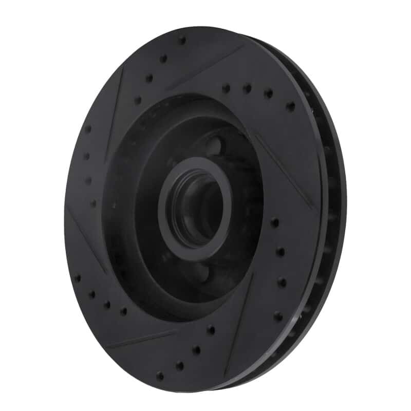 R1 Concepts — R1 71-81 Chrysler New Yorker Front Right Drilled & Slotted Black Brake Rotor
R1 Brake Rotor Drill - view 4