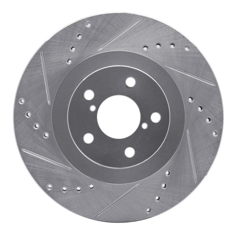 R1 Concepts — R1 01-08 Saab 9-2X Front Left Drilled & Slotted Silver Brake Rotor
R1 Brake Rotor Drill - view 1