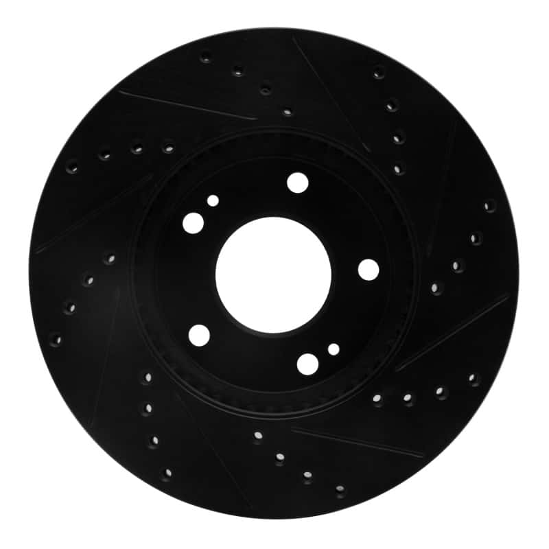 R1 Concepts — R1 07-10 Kia Rondo (Canada) Front Left Drilled & Slotted Black Brake Rotor
R1 Brake Rotor Drill - view 5