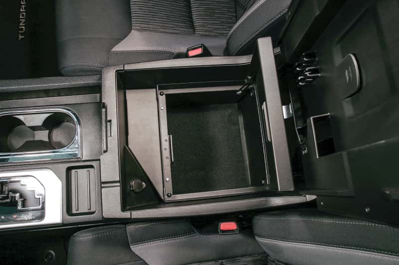 Tuffy Products — Tuffy Console Safe W/ Keyed Lock For Toyota Tundra W/ Flow Thru Console
Console Safe - view 2