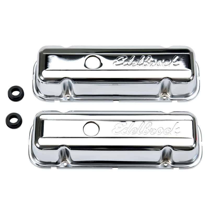 Edelbrock — Edelbrock Valve Cover Signature Series Buick 1977 and Later 3 8L and 4 1L V6 Chrome
CHROME/PRO-FLO - view 2
