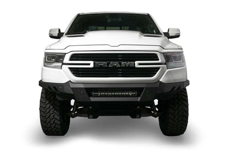 Addictive Desert Designs — Addictive Desert Designs 19-24 RAM 1500 Black Label Front Bumper
Bumper- Front - view 19