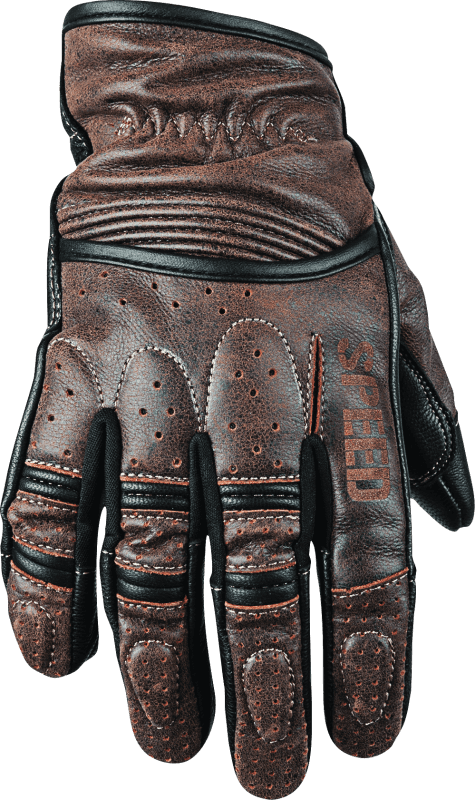 Speed and Strength — Speed and Strength Rust and Redemption Leather Gloves Brown - Small - view 2