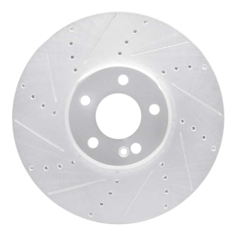 R1 Concepts — R1 15-23 Mercedes-Benz C400 Front Left Drilled & Slotted Silver Brake Rotor
R1 Brake Rotor Drill - view 1
