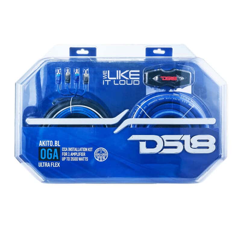 DS18 — DS18 0-GA Amplifier Install Kit Advance- Blue - view 4