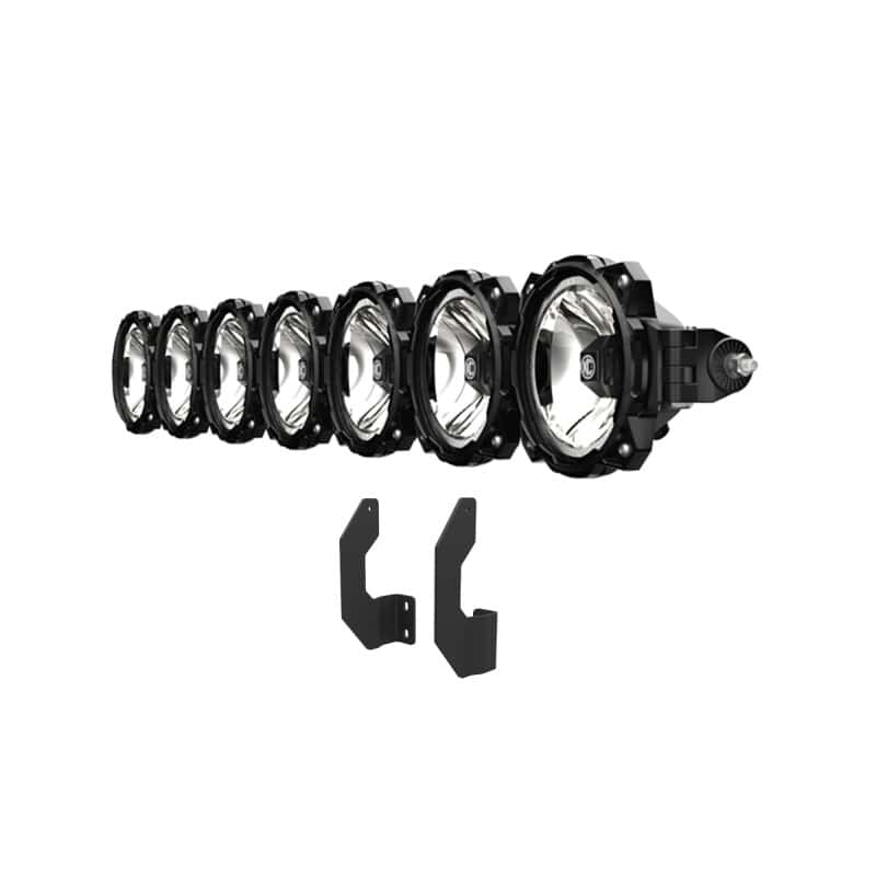KC HiLiTES — KC HiLiTES 11-16 Ford Super Duty Gravity LED Pro6 7-Light Bar Kit - Front Bumper - view 8