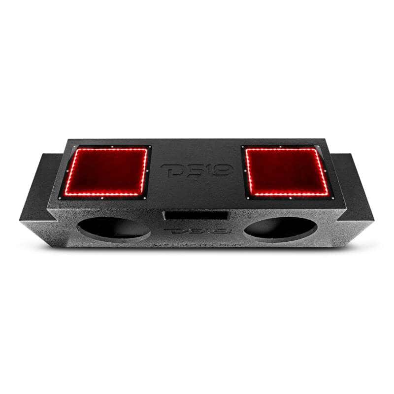 DS18 — DS18 2007-23 Jeep JKU/JLU Subwoofer Enclosure 2x 12in Down Fire LED Lights (w/out Amplified System) - view 1