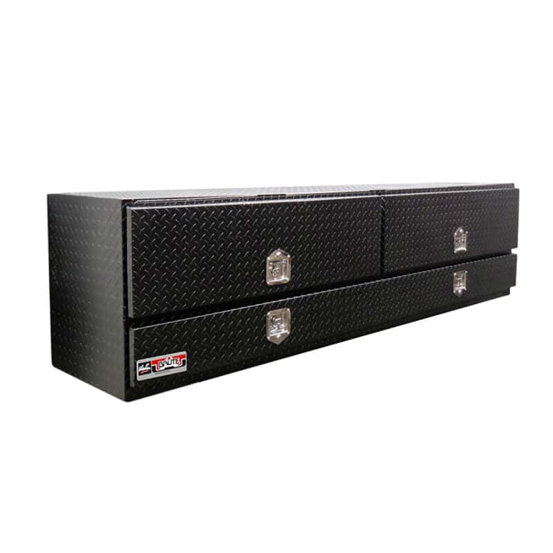 Westin — Westin/Brute High Cap 96in Stake Bed Contractor TopSider w/ Doors 96 x 20 x 24 - Tex. Blk
ToolBxTrkBedSideRail - view 1