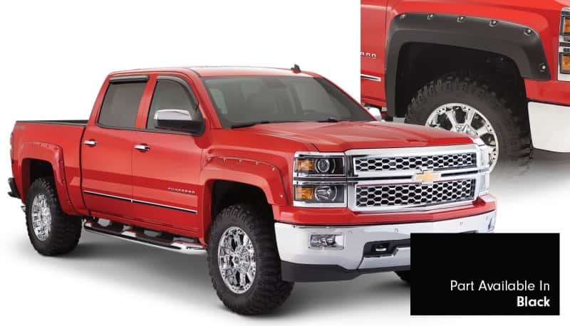 Bushwacker — Bushwacker 16-18 Chevy Silverado 1500 Fleetside Pocket Style Flares 4pc 78.8/97.8in Bed - Black
FF Pocket 4Pc Color - view 2