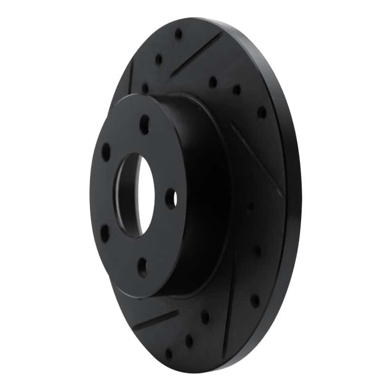 R1 Concepts — R1 84-87 Pontiac Fiero Rear Left Drilled & Slotted Black Brake Rotor
R1 Brake Rotor Drill - view 2