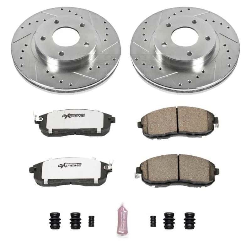 PowerStop — Power Stop 99-01 Nissan Maxima Front Z26 Street Warrior Brake Kit - view 1